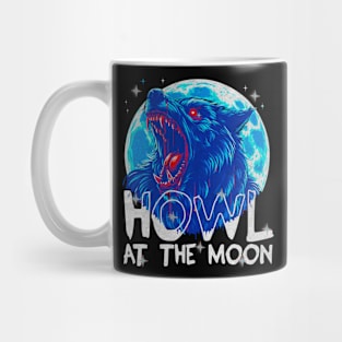 Werewolf Howling At The Moon Mug